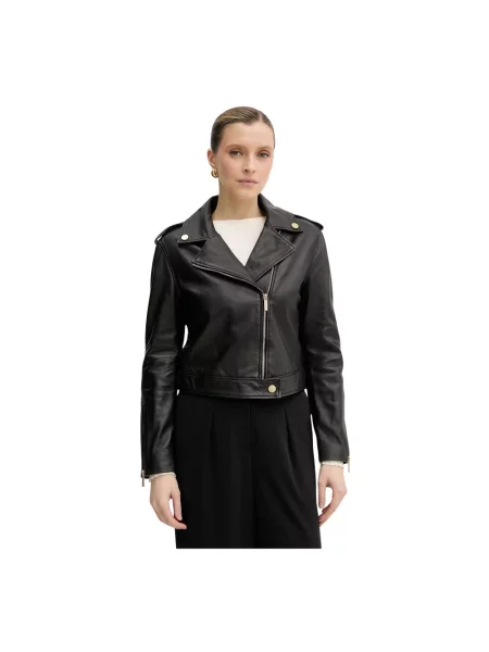 Kurtka skórzana Armani Exchange czarna