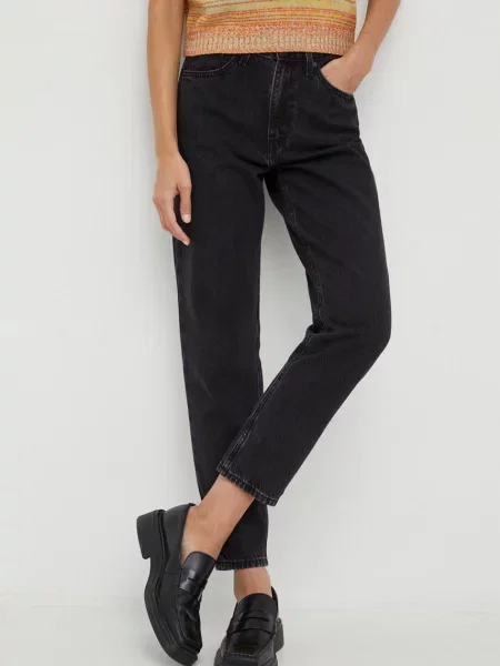Blugi Levi's® cu talie înaltă negru
