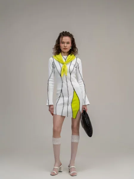 Сукня міні Seven Eleven бавовна/еластан білий