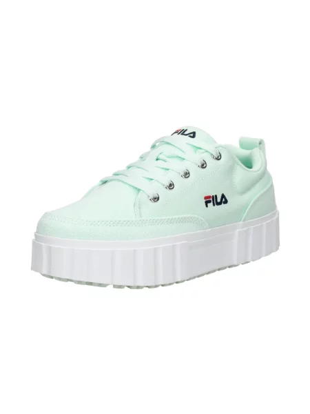 Sneakersy Fila skórzane zielone