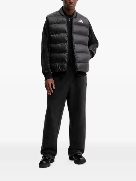 Trčanje pletena polo majica Adidas s autogramom plava