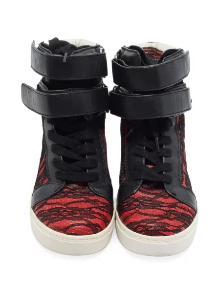 Sneakerși Marc By Marc Jacobs cu pană din dantelă negru