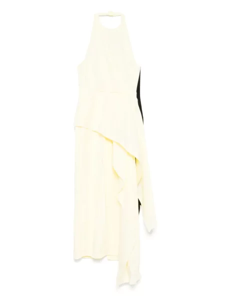 Sukienka midi 16arlington do kolan garniturowa żółta