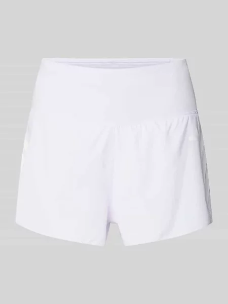 Szorty sportowe o kroju regular fit z nadruk z logo model W' Adidas Training białe