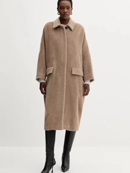 Marella palton de lână maro