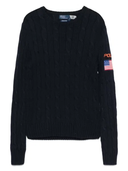 Șosete Polo Ralph Lauren din piele de căprioară lungi cu imagine albastru