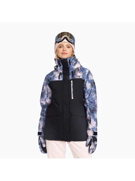 Snowboardová bunda ROXY Dawnrae Parka wild wind darknight černá