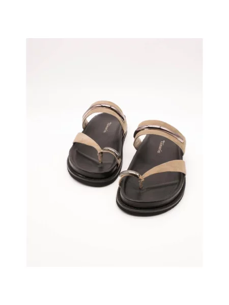 Tamaris Flip-flops taupe / argintiu gri