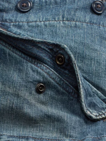 Pantaloni scurți din denim Ralph Lauren Rrl albastru