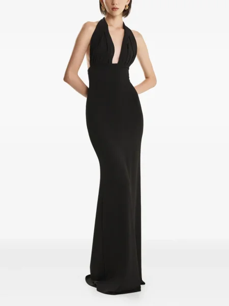 Rochie maxi 2310 Studio plisată de costum negru