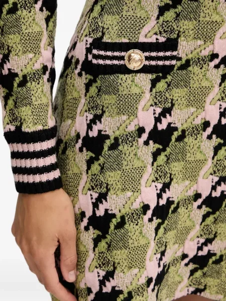 Rochie mini Silvian Heach cu imprimeu geometric de costum verde