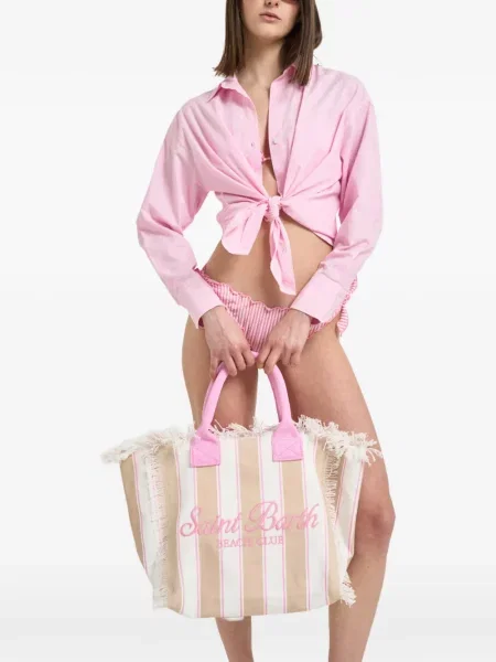 Cămașă cu dungi Mc2 Saint Barth cu dungi roz