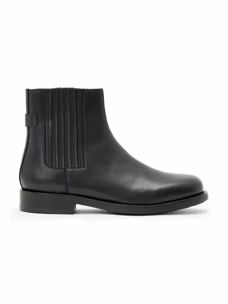 Кожени боти челси AllSaints BLOOM CHELSEA мъжки черно