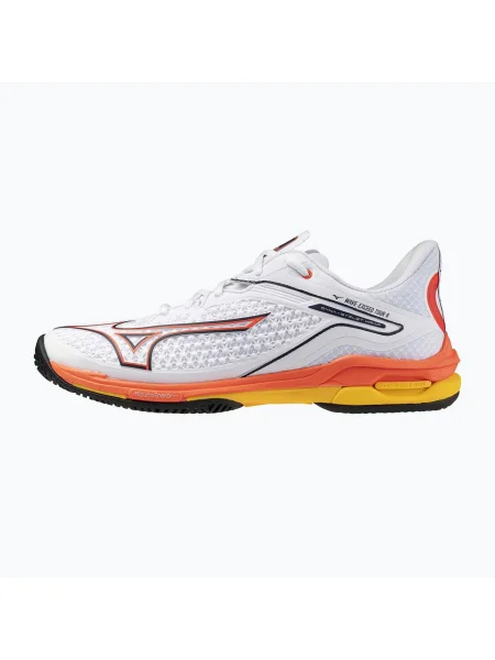 Buty do tenisa Mizuno Wave Exceed Tour 6 AC white/fiery coral białe