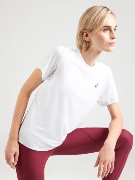 Dámske tenisové tričko ASICS Court Top W brilliant white biela