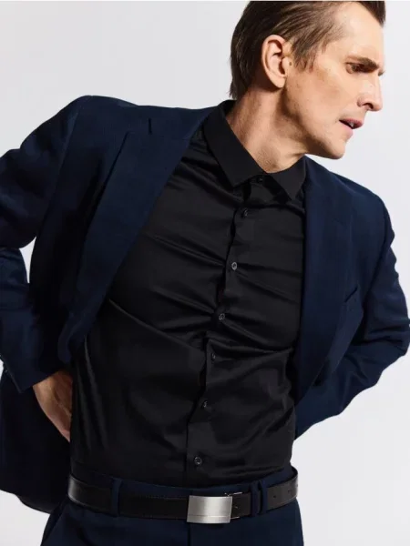 Ремень Reserved с ремешками черный