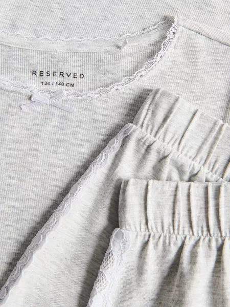 Кружевная пижама Reserved серая