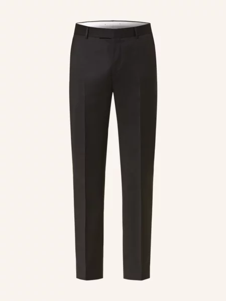 Windsor. Spodnie Garniturowe Sole Slim Fit schwarz niebieskie