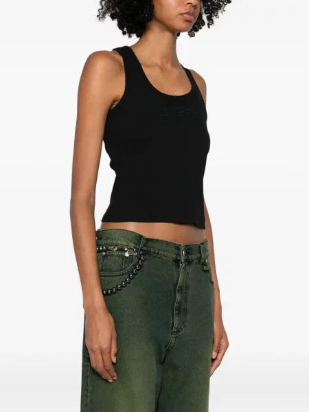 Top Vetements cu broderie negru