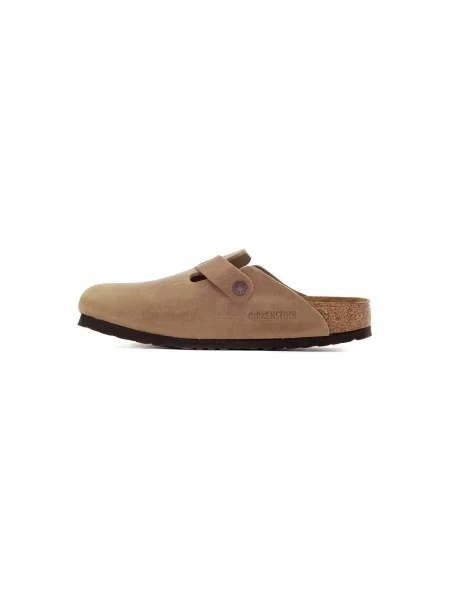 Kožené pantofle Birkenstock hnědé