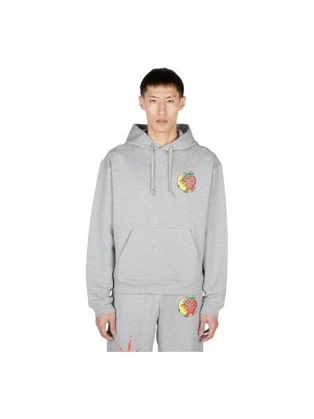 Bluza z kapturem Sky High Farm z kapturem szara