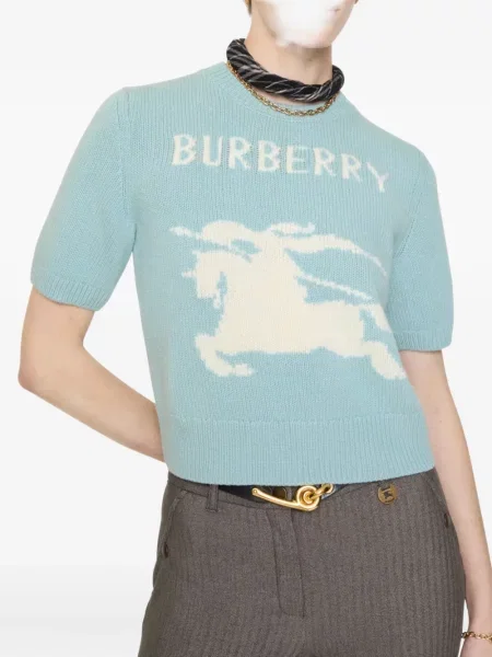 Pulover Burberry scurt albastru
