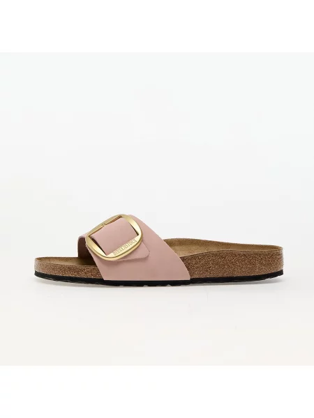 Шкіряні кросівки Birkenstock з пряжкою без кісточок рожеві