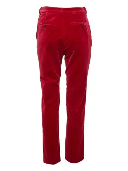 Pantaloni Weekend Max Mara de catifea roz