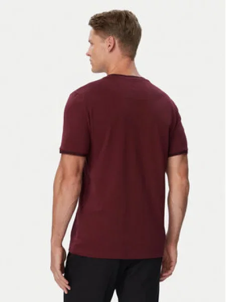 BOSS Majica Taul Bordo rdeča