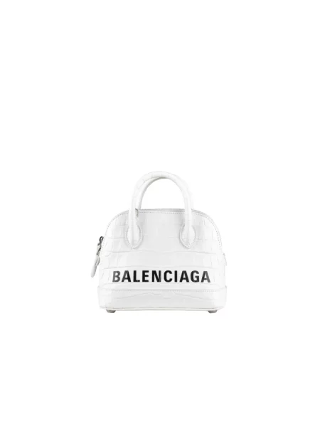 Torebka Balenciaga skórzana retro biała