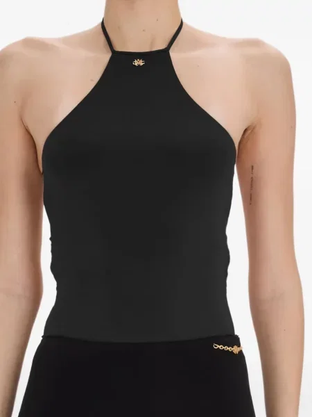 Τοπ Amiri με halter λαιμόκοψη μαύρο