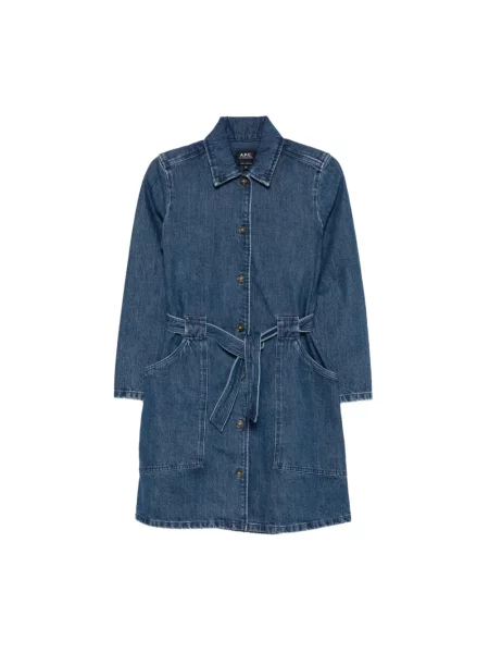 Sukienka jeansowa A.p.c. niebieska