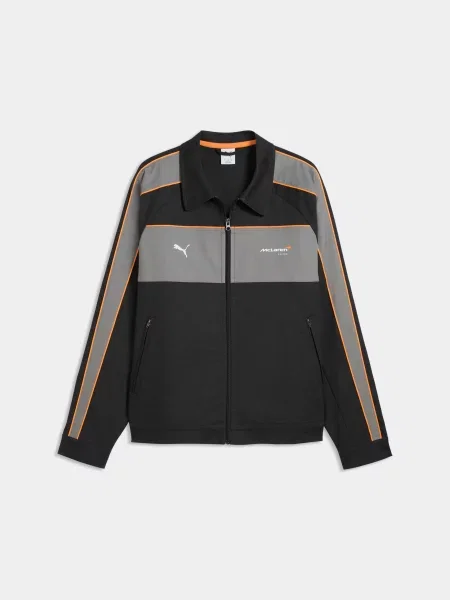 Спортивна кофта PUMA Mclaren Coach T7 Jkt комбінований верх сірий