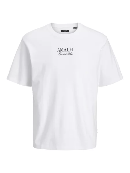 JACK & JONES Tricou Destination negru alb