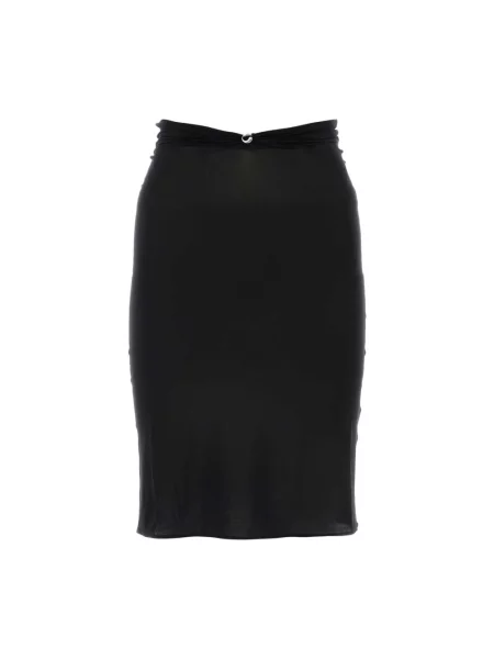 Spódnica midi Coperni z falbankami do kolan czarna