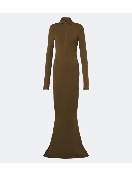Rochie Mugler de lână verde
