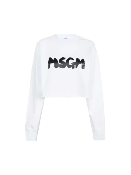 Top Msgm z nadrukiem biały