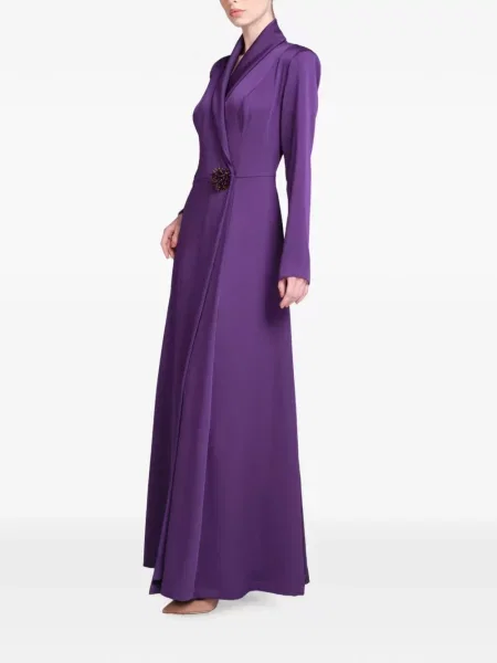 Gulerat rochie maxi Baruni violet