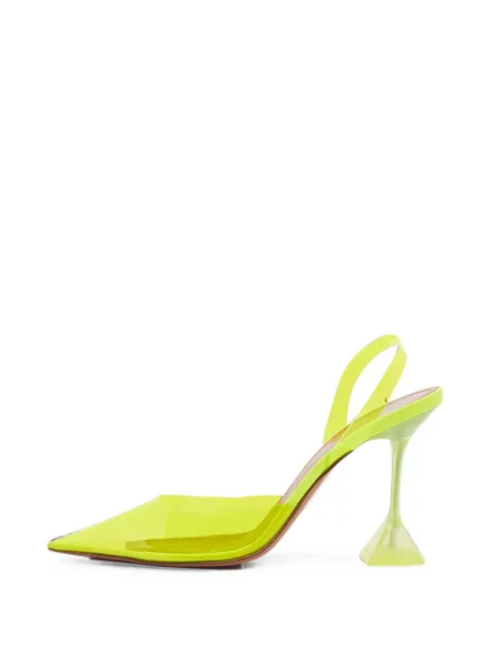 Pantofi cu toc Amina Muaddi slingback galben