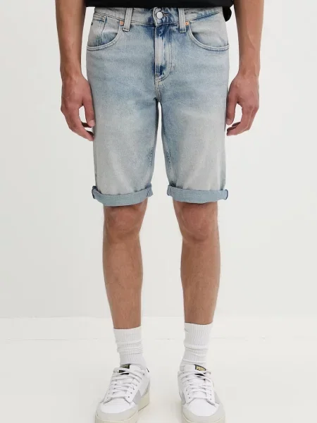 Scurt pantaloni scurți din denim Tommy Jeans albastru