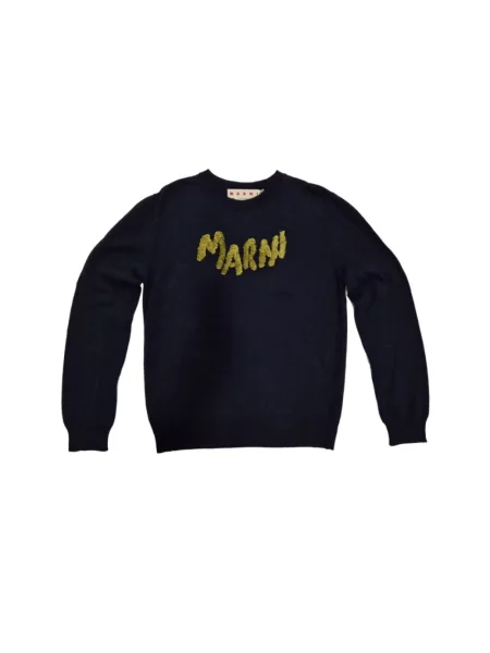 Bluza Marni z logo niebieska