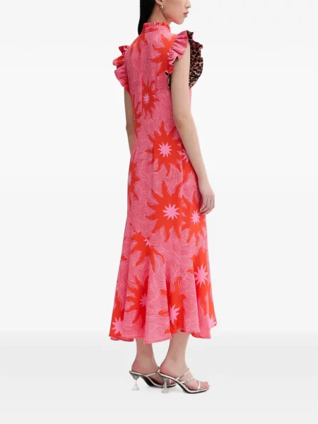 Rochie midi Never Fully Dressed roz