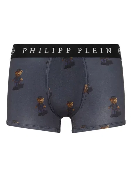 Ursuleț de pluș boxeri Philipp Plein cu imagine albastru