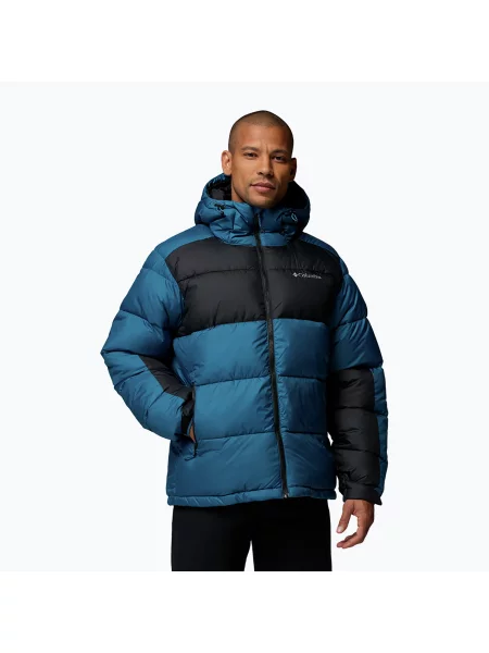 Geacă izolată pentru bărbați Columbia Pike Lake II Hooded phoenix blue/black negru