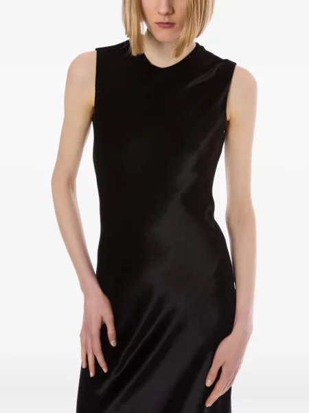 Rochie Alberta Ferretti din satin de costum negru