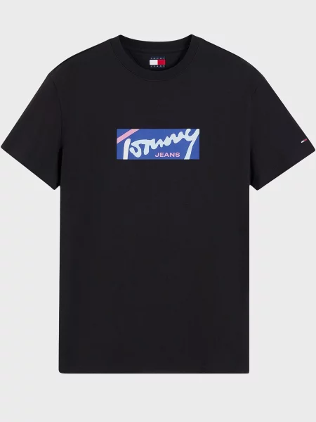 Футболка Tommy Jeans чорна
