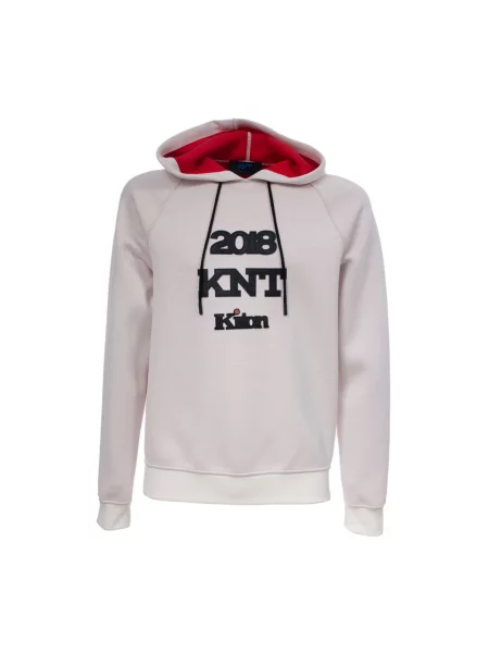 Bluza z kapturem Kiton z kapturem biała