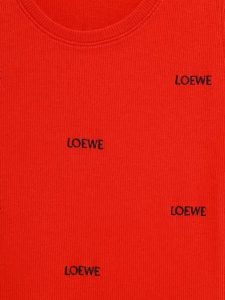 Top Loewe tricotate cu autograf roșu