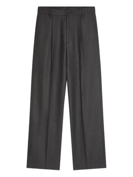 Pantaloni Dries Van Noten de lână gri