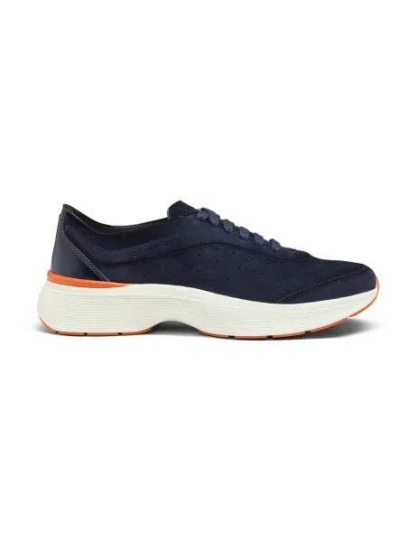 Sneakersy Santoni zamszowe niebieskie